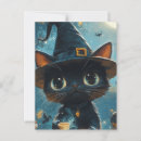 Search for witch cat postcards Halloween