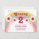 Search for pastel 2nd birthday invitations Hippie