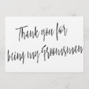 Search for groomsman wedding thank you cards Modern