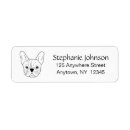 Search for family pet return address labels French bulldog