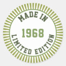 Search for made in 1968 stickers Retro