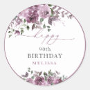 Search for any age birthday party stickers Purple