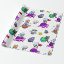 Search for space cat wrapping paper Kids