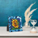 Search for sunflower plaques Blue