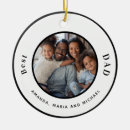 Search for worlds best dad christmas tree decorations Black and white