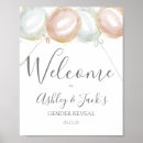 Search for gender reveal welcome signs Pink or blue