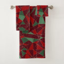 Search for red and gold christmas bath towels Elegant