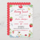 Search for strawberry baby shower invitations Script typography