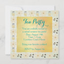 Search for vintage tea party invitations Green