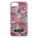 Search for red damask iphone cases Black