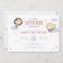 Search for superhero 1st birthday invitations Sweet