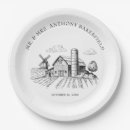 Search for western country wedding plates Rustic