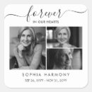 Search for forever in our hearts stickers Memorial service