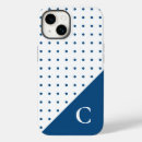 Search for white dots blue iphone cases Simple