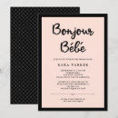 Search for bonjour bebe invitations Girl
