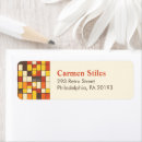Search for plaid wedding return address labels Vintage