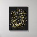 Search for black and gold canvas prints Faith