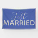 Search for just married banners Reception