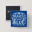 Search for colon cancer awareness badges Blue