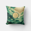 Search for emerald green cushions Monogrammed