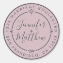 Search for purple wedding stickers Modern typography