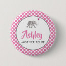 Search for pink elephant badges Elephant baby shower