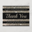 Search for glitter stripes postcards Black