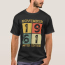 Search for november birthday tshirts 1961