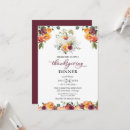 Search for floral thanksgiving invitations Burgundy