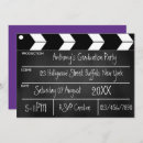 Search for hollywood graduation invitations Black