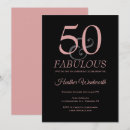 Search for dusty pink birthday invitations Fifty and fabulous