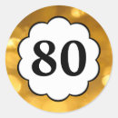 Search for number 80 stickers 80th