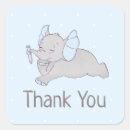 Search for baby blue elephant stickers Baby shower thank you