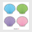 Search for sea shells stickers Pink