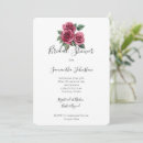 Search for red rose bridal shower invitations Chic