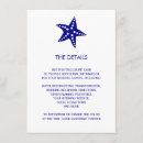 Search for starfish cards invites Navy blue