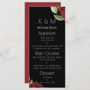 Search for red and black menus Roses