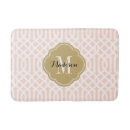 Search for moroccan quatrefoil pattern bath mats Girly