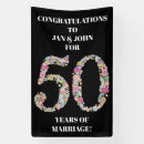 Search for anniversary wedding banners 50th