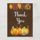 Search for autumn thank you postcards Rustic