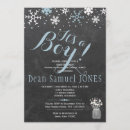 Search for white baby boy shower invitations Winter