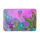 Search for sea shells bath mats Tropical