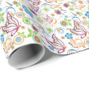 Search for flower monogram gift wrap Colourful