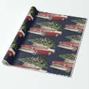 Search for vintage christmas car wrapping paper Tree