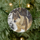 Search for grey wolf christmas tree decorations Wildlife