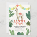 Search for llama cactus invitations Fiesta
