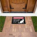 Search for beware of cat doormats Cute