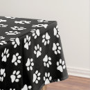 Search for paw print tablecloths Dog paws