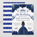 Search for dark blue birthday invitations Watercolor