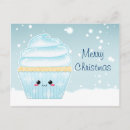 Search for cupcake christmas cards Blue